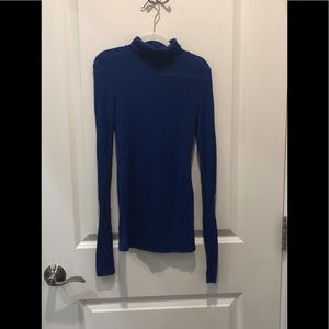 BCBGMaxAzria Brynne Sheer Turtleneck Long Sleeve